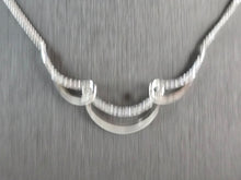 Load image into Gallery viewer, Womens Estate Sterling Silver Modernist Pendant Necklace 6.4g E3070