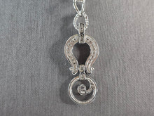 Load image into Gallery viewer, Womens Sterling Silver Modernist CZ Drop Pendant Necklace 28.9g E3072