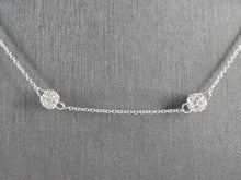 Load image into Gallery viewer, Womens Sterling Silver Modernist CZ Necklace 5.6g E3080