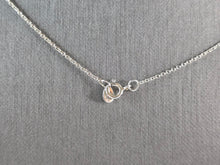 Load image into Gallery viewer, Womens Sterling Silver Modernist CZ Necklace 5.6g E3080
