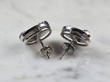 Load image into Gallery viewer, Womens Sterling Silver Modernist Blue Opal Earrings 4.4g E3166