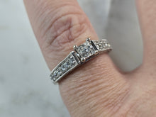 Load image into Gallery viewer, Womens Vintage Estate 14K White Gold Diamond Ring, 3.5g E3180