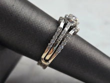 Load image into Gallery viewer, Womens Vintage Estate 14K &amp; 18K White Gold Diamond Ring Set, 6.4g E3186