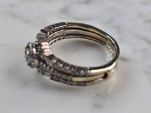 Load image into Gallery viewer, Womens Vintage Estate 14K &amp; 18K White Gold Diamond Ring Set, 6.4g E3186