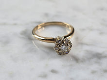 Load image into Gallery viewer, Womens Vintage Estate 14K Yellow Gold Diamond Ring 2.9g E3189