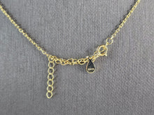 Load image into Gallery viewer, Womens Sterling Silver Gold Tone Modernist Pendant Heart Necklace 6.4g E3199