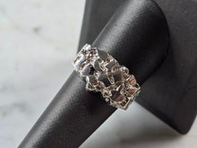 Load image into Gallery viewer, Mens Sterling Silver Nugget Style Ring 6.2g E3229