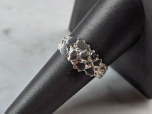 Load image into Gallery viewer, Mens Sterling Silver Nugget Style Ring 3.1g E3230