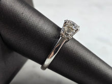 Load image into Gallery viewer, Womens Vintage Estate Sterling Silver Modernist CZ Ring 4.0g E3239