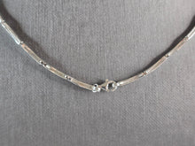 Load image into Gallery viewer, Womens Vintage Sterling Silver Victorian Style CZ Fringe Necklace 41.1g E3249