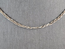 Load image into Gallery viewer, Womens Vintage Estate Sterling Silver Braided Italian Necklace 3.7g E3251