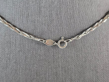 Load image into Gallery viewer, Womens Vintage Estate Sterling Silver Braided Italian Necklace 3.7g E3251
