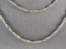 Load image into Gallery viewer, Womens Vintage Estate Sterling Silver 44" Italian Twisted Necklace 20.6g E3264