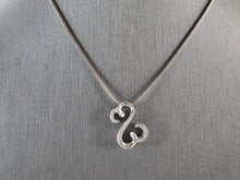 Load image into Gallery viewer, Sterling Silver Diamond Jane Seymour Open Heart Pendant Necklace 7.5g E3270