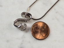 Load image into Gallery viewer, Sterling Silver Diamond Jane Seymour Open Heart Pendant Necklace 7.5g E3270