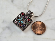 Load image into Gallery viewer, Womens Sterling Silver Modernist Butterfly Pendant &amp; Necklace 15.5g E3277