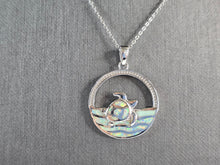 Load image into Gallery viewer, Womens Sterling Silver Sea Turtle Pendant Necklace 7.3g E3301