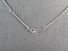 Load image into Gallery viewer, Womens Sterling Silver Blue Opal Maritime Anchor Pendant Necklace 4.5g E3304