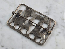 Load image into Gallery viewer, Womens Vintage Estate Sterling Silver Zoroastrian Brooch 24.1g E3337