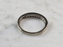 Load image into Gallery viewer, Womens Vintage Estate 10K White Gold Diamond Ring 1.8g E3366