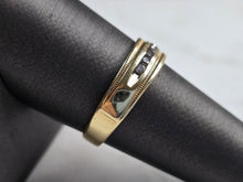 Load image into Gallery viewer, Mens Vintage Estate 10k Yellow Gold Diamond Ring 4.0g #E3374