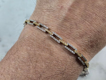 Load image into Gallery viewer, Womens Vintage Estate 18K Gold Diamond Bracelet 14.7g E3382