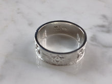 Load image into Gallery viewer, Mens Sterling Silver Judaica Jewish Star of David Ring 4.7g E3384