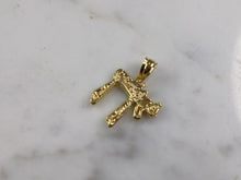 Load image into Gallery viewer, Womens Sterling Silver Gold Tone Jewish Hebrew Chai Pendant Necklace 2.1g E3399