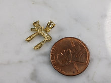 Load image into Gallery viewer, Womens Sterling Silver Gold Tone Jewish Hebrew Chai Pendant Necklace 2.1g E3399
