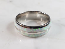 Load image into Gallery viewer, Womens Sterling Silver Modernist Opal Ring 5.9g E3403