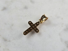 Load image into Gallery viewer, Womens Vintage Estate 14K Gold Religious Cross Pendant, 0.4g E3411