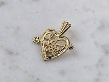 Load image into Gallery viewer, Womens Vintage Estate 14k Gold Love Heart Michael Anthony 86' Pendant 1.0g E3412