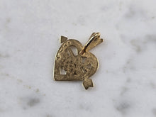 Load image into Gallery viewer, Womens Vintage Estate 14k Gold Love Heart Michael Anthony 86' Pendant 1.0g E3412