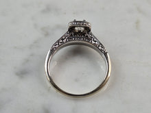 Load image into Gallery viewer, Womens Vintage Estate 14K White Gold Diamond Ring, 3.4g E3432