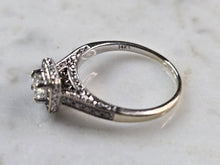 Load image into Gallery viewer, Womens Vintage Estate 14K White Gold Diamond Ring, 3.4g E3432