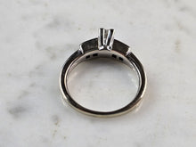 Load image into Gallery viewer, Womens Vintage Estate 14K White Gold Diamond Ring, 3.7g E3434
