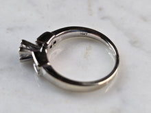 Load image into Gallery viewer, Womens Vintage Estate 14K White Gold Diamond Ring, 3.7g E3434