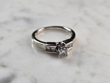 Load image into Gallery viewer, Womens Vintage Estate 14K White Gold Diamond Ring, 3.7g E3434