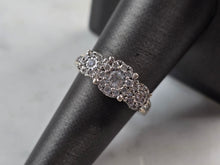 Load image into Gallery viewer, Womens Vintage Estate 14K White Gold Diamond Ring, 3.7g E3436