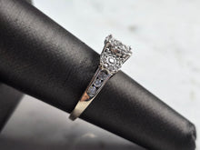 Load image into Gallery viewer, Womens Vintage Estate 14K White Gold Diamond Ring, 3.7g E3436