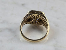 Load image into Gallery viewer, Womens Vintage Estate 14K Gold Chocolate Black Diamond Ring, 5.0g E3447