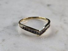 Load image into Gallery viewer, Womens Vintage Estate 14K Yellow Gold Diamond Ring 2.1g E3452