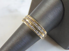 Load image into Gallery viewer, Mens Vintage Estate 14k Yellow Gold Diamond Ring 5.9g E3464