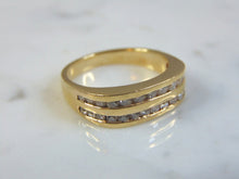 Load image into Gallery viewer, Mens Vintage Estate 14k Yellow Gold Diamond Ring 5.9g E3464