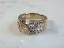 Load image into Gallery viewer, Womens Vintage Estate 14k White Gold &amp; Diamond Ring 7.3g  E3467