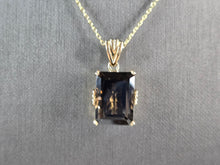 Load image into Gallery viewer, Womens Sterling Silver Gold Tone Modernist Pendant Necklace 8.2g E3478