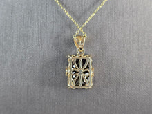 Load image into Gallery viewer, Womens Sterling Silver Gold Tone Modernist Pendant Necklace 8.2g E3478
