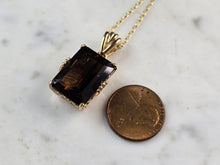 Load image into Gallery viewer, Womens Sterling Silver Gold Tone Modernist Pendant Necklace 8.2g E3478