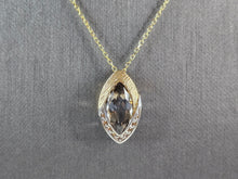Load image into Gallery viewer, Womens Sterling Silver Gold Tone Modernist Pendant Necklace 5.6g E3480