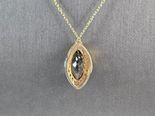 Load image into Gallery viewer, Womens Sterling Silver Gold Tone Modernist Pendant Necklace 5.6g E3480